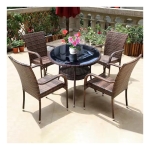 SET STO I 4 STOLICE RATAN PVC 030588-1