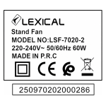 Podni Ventilator LEXICAL LSF-7020-2