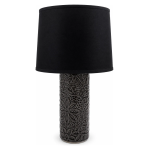 Stona lampa Keramika Crna