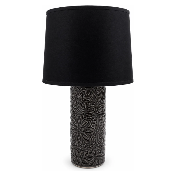 Stona lampa Keramika Crna