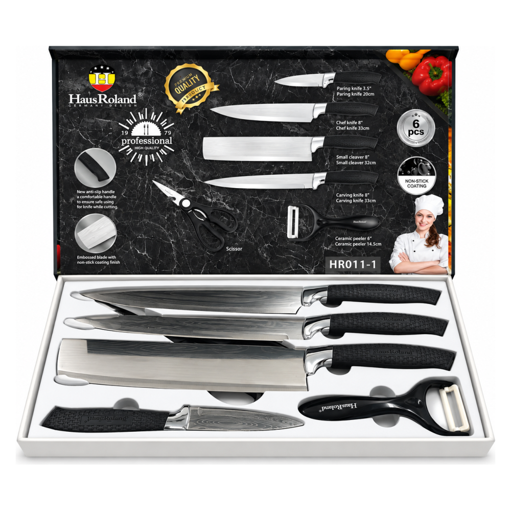 Set kuhinjskih noževa HausRoland HR011-1 – 6 delova