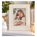 Dekorativni ram za slike  – krem beli 13 × 18 cm