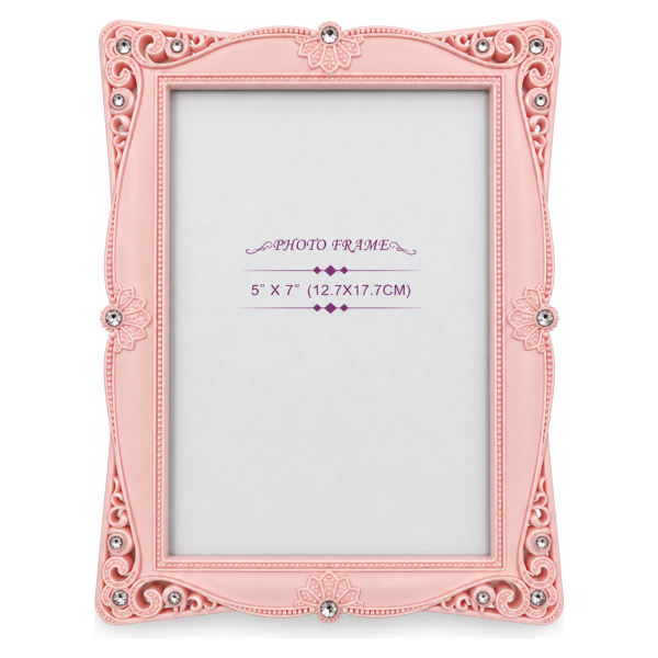 Dekorativni ram za slike – roze 13 × 18 cm